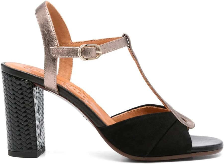 Chie Mihara 90mm Biagio suède sandalen Zwart