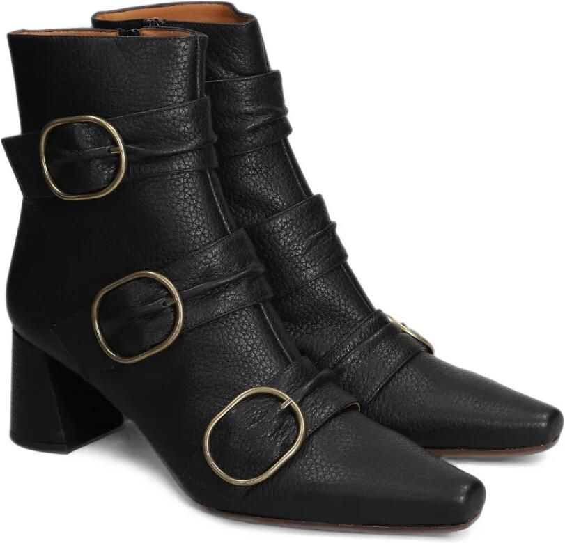 Chie Mihara Adila triple-buckle grained-leather ankle boots Zwart - Foto 2
