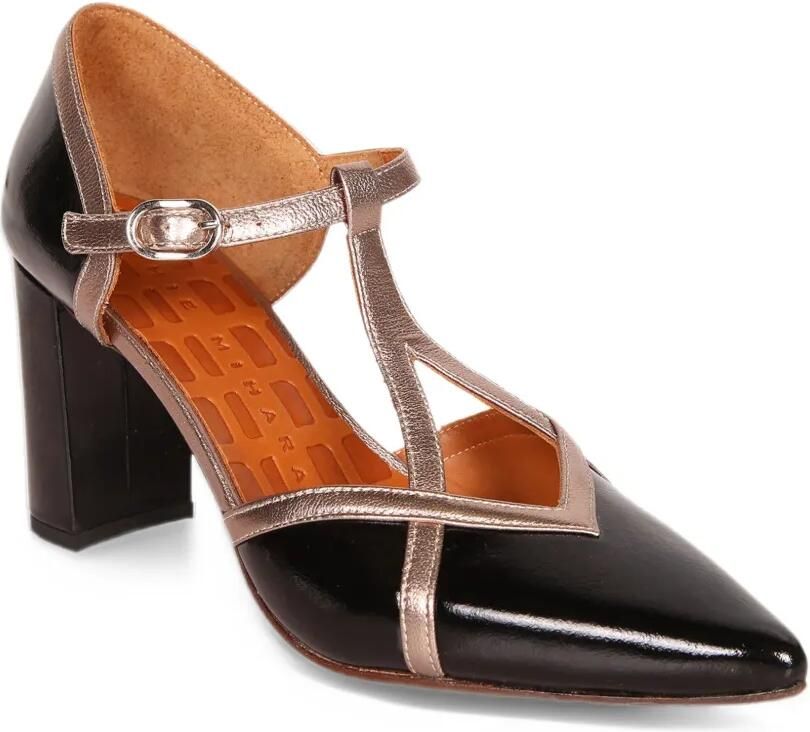 Chie Mihara Awear T-bar pointed-toe pumps Zwart - Foto 2