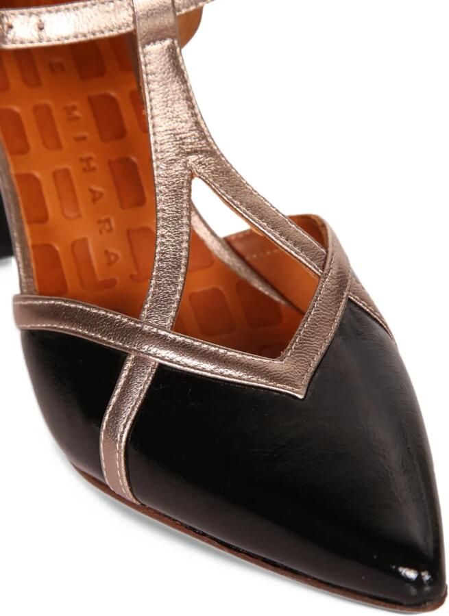 Chie Mihara Awear T-bar pointed-toe pumps Zwart - Foto 3