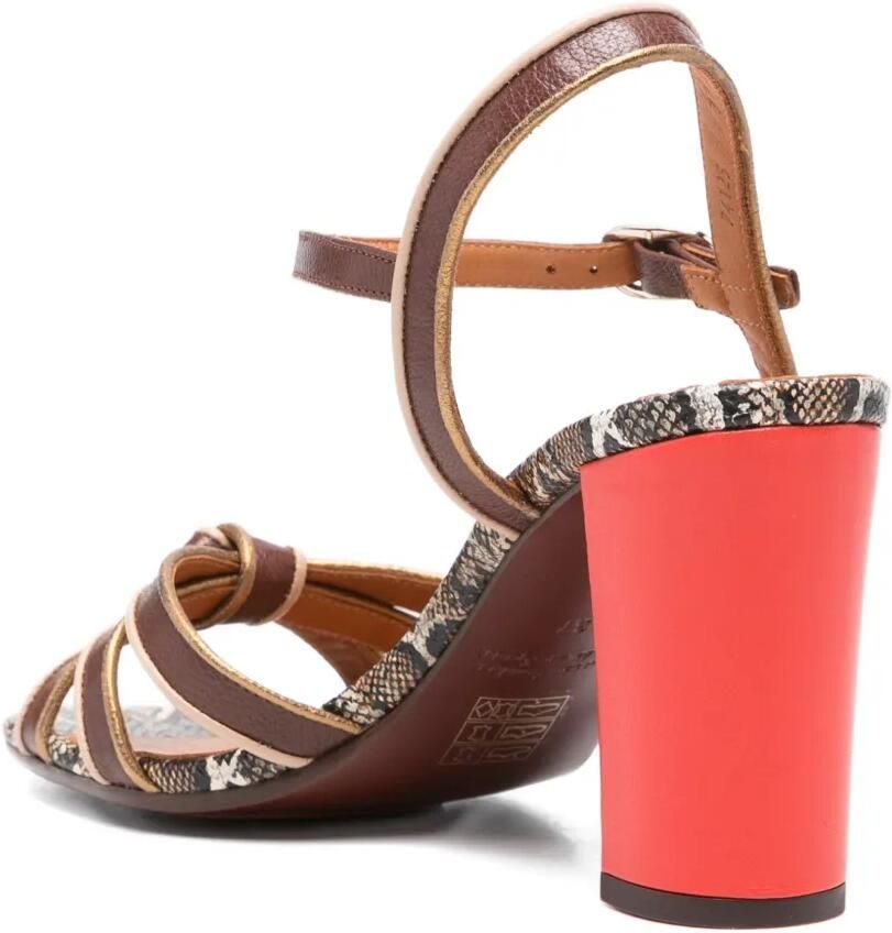 Chie Mihara Ballah geknoopte leren sandalen Bruin - Foto 2