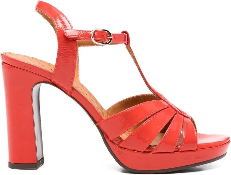 Chie Mihara Cafra sandalen met plateauzool Rood