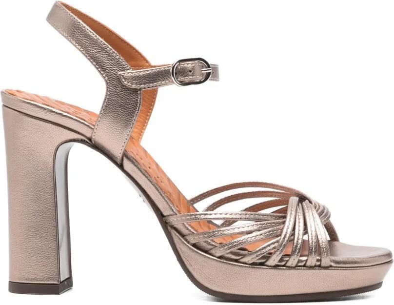 Chie Mihara Caneti sandalen met metallic hak Goud