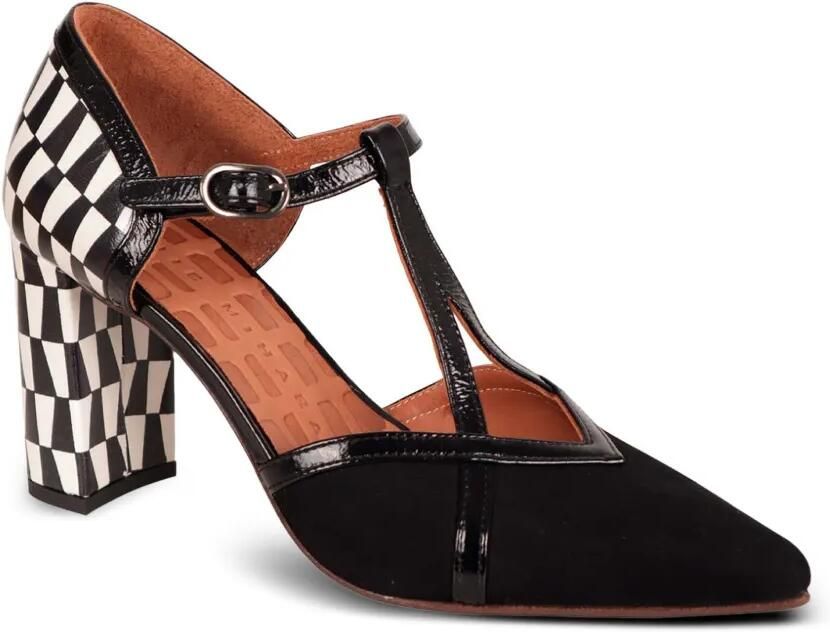 Chie Mihara checkered T-bar pumps Zwart - Foto 2