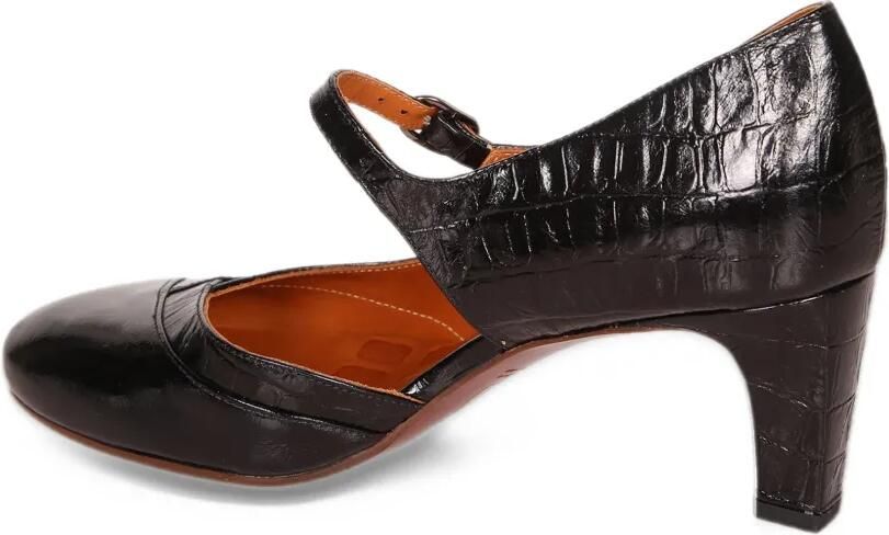 Chie Mihara crocodile-effect buckled pumps Zwart - Foto 3
