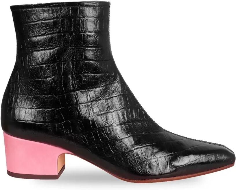 Chie Mihara Cumiya croc-effect ankle boots Zwart