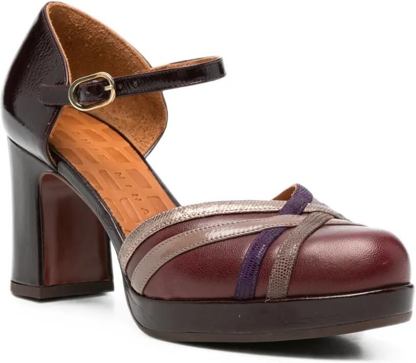 Chie Mihara Dedana pumps met plateauzool en hak Rood