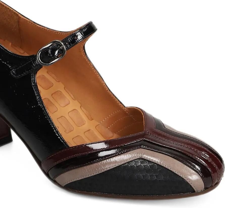 Chie Mihara Feva panelled buckled pumps Zwart - Foto 2