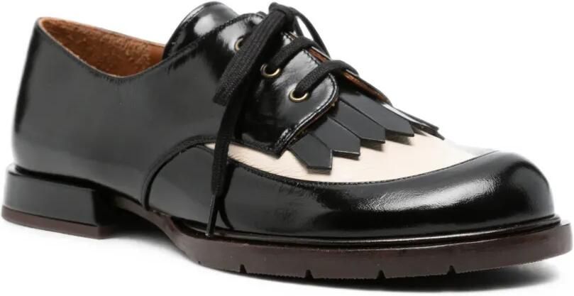Chie Mihara Derby veterschoenen met franje Zwart - Foto 3