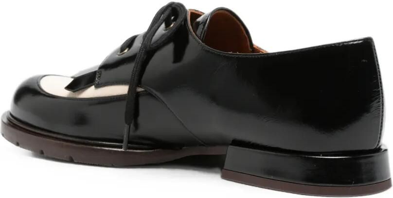 Chie Mihara Derby veterschoenen met franje Zwart - Foto 4