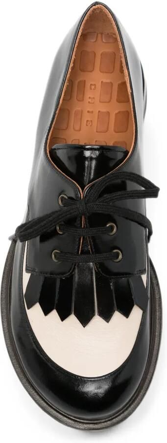 Chie Mihara Derby veterschoenen met franje Zwart - Foto 2