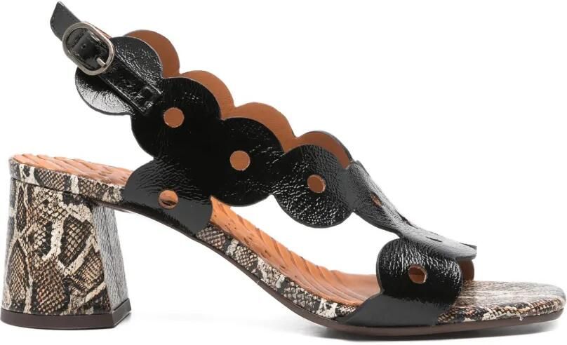 Chie Mihara Gewelfde sandalen Zwart