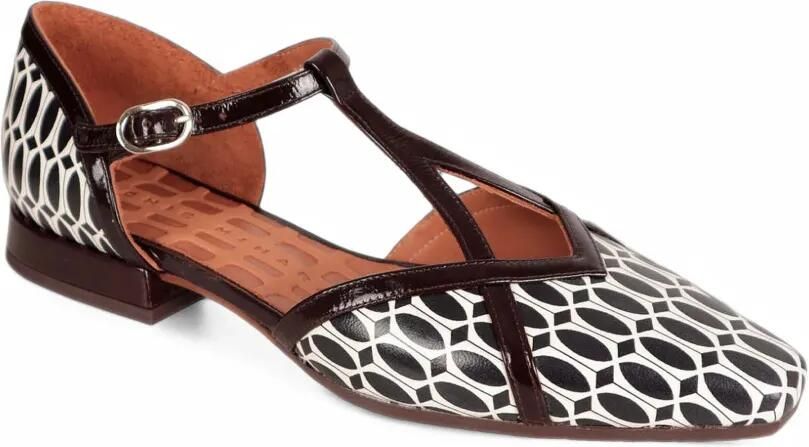 Chie Mihara Gidena pumps met geometrische print en T-bandje Rood - Foto 2