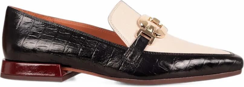 Chie Mihara Gildo croc-effect leather loafers Zwart