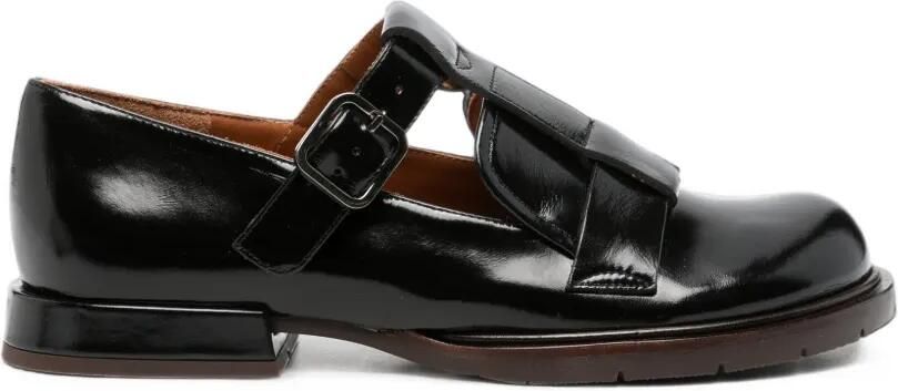 Chie Mihara Jeiyei buckle-fastening loafers Zwart