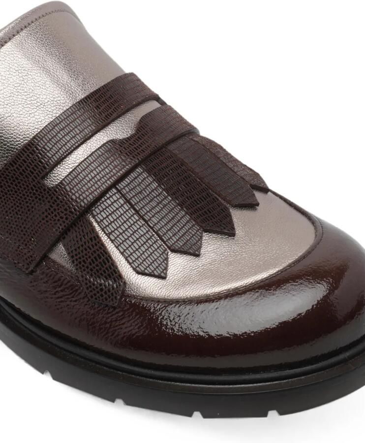 Chie Mihara Jeluse loafers met ronde neus en franje Bruin - Foto 2