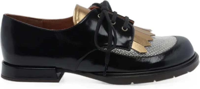 Chie Mihara Jeripa loafers met franje Zwart