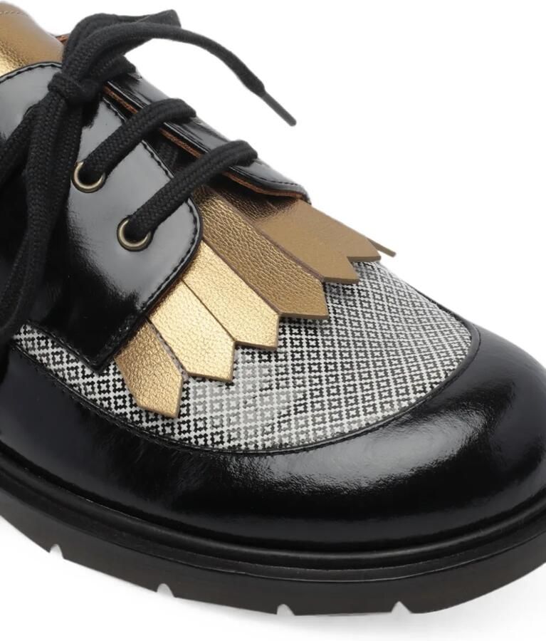 Chie Mihara Jeripa loafers met franje Zwart - Foto 2