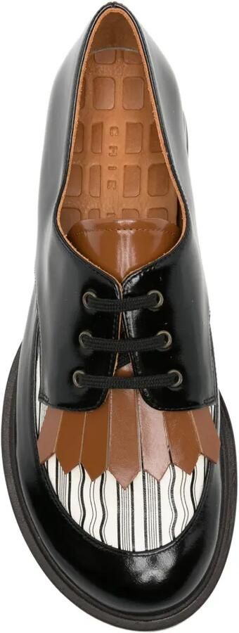 Chie Mihara Jeripa loafers met veters en franje Zwart - Foto 4