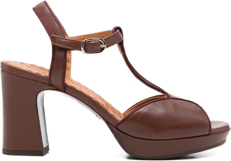 Chie Mihara Keduni sandalen met plateauzool Bruin