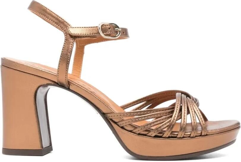 Chie Mihara Keske sandalen met plateauzool Bruin