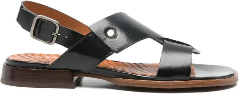 Chie Mihara Leren sandalen Zwart