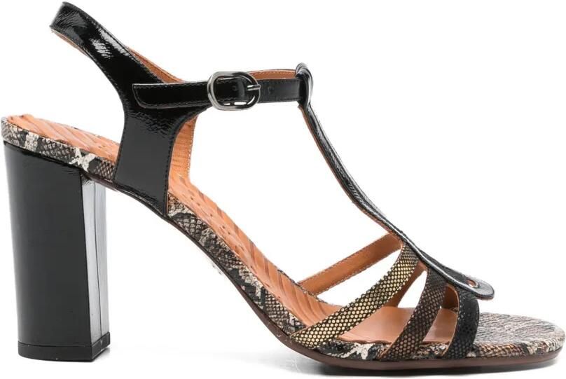 Chie Mihara Leren sandalen Zwart