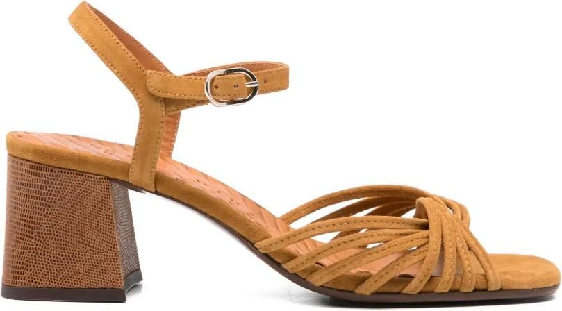 Chie Mihara Leske suède sandalen Bruin