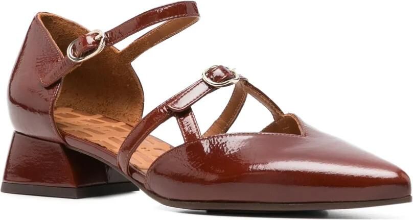 Chie Mihara Loafers met gespsluiting en puntige neus Bruin - Foto 3