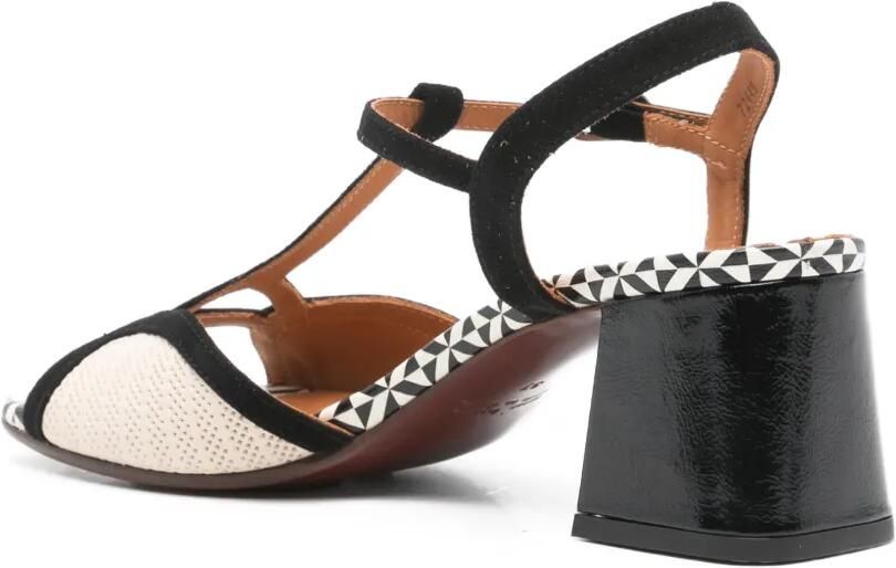 Chie Mihara Lupika sandalen met T-bandje en patroon Zwart - Foto 2