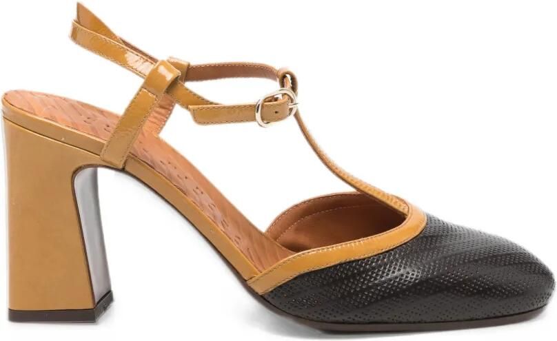 Chie Mihara Mahedi perforated leather sandals Bruin