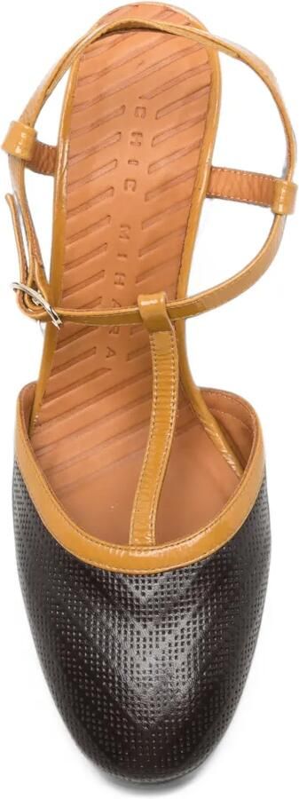 Chie Mihara Mahedi perforated leather sandals Bruin - Foto 3
