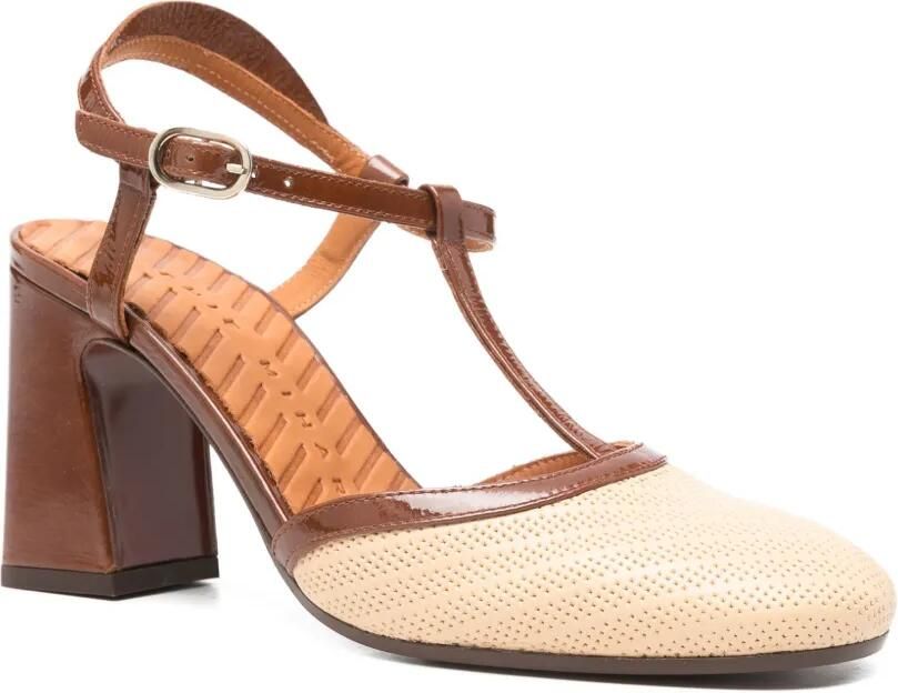 Chie Mihara Mahedi sandalen met blokhak en T-bandje Beige - Foto 3