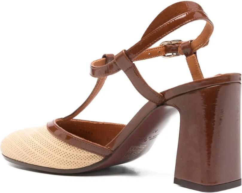 Chie Mihara Mahedi sandalen met blokhak en T-bandje Beige - Foto 2