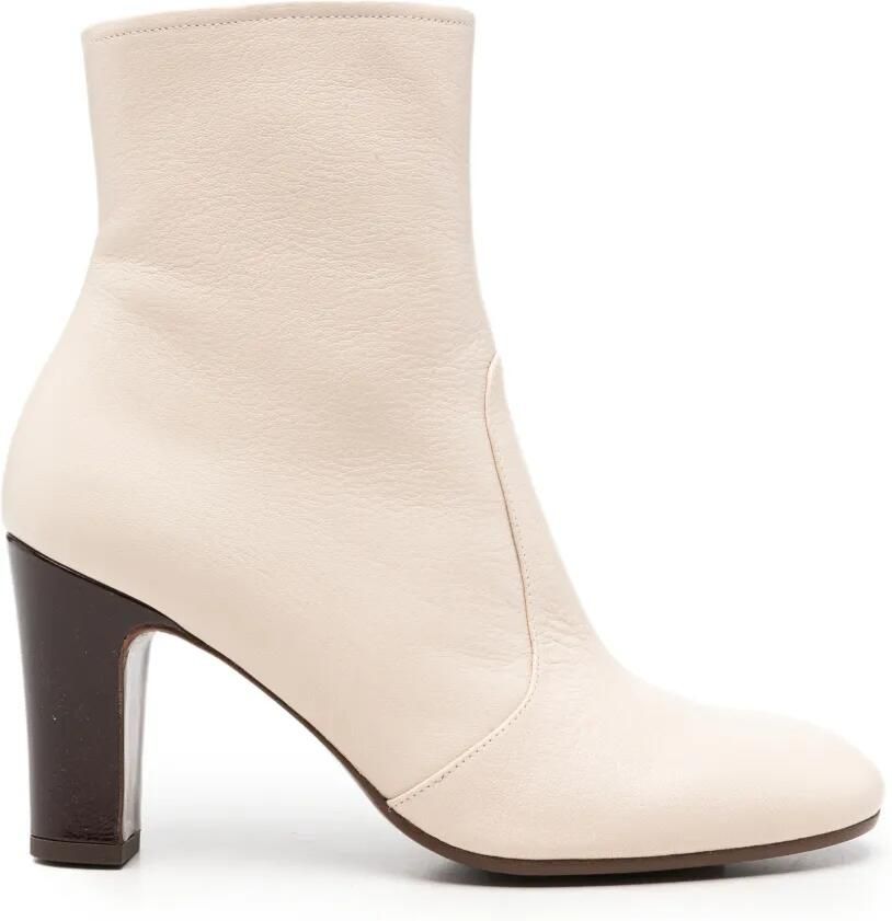 Chie Mihara Manel leren enkellaarzen Beige