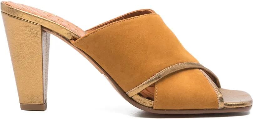Chie Mihara Muiltjes met gekruiste bandjes Beige