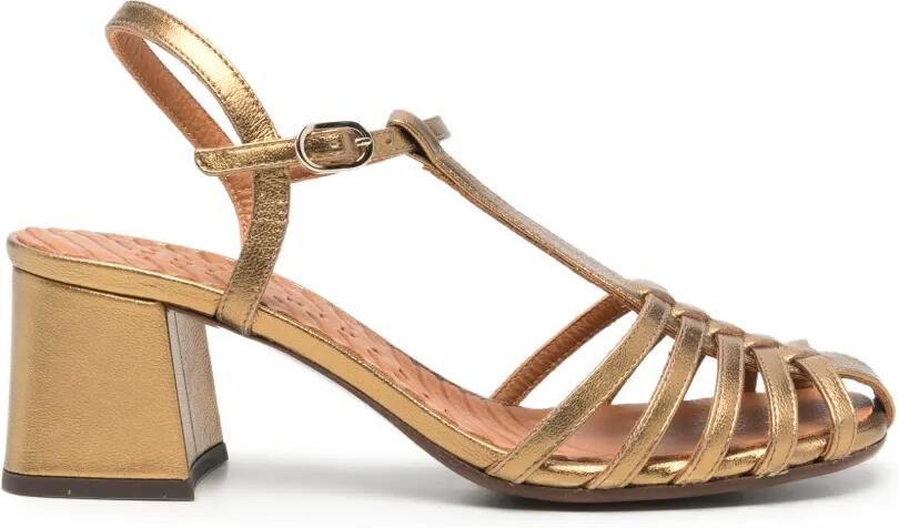 Chie Mihara Mustel gekooide sandalen Goud