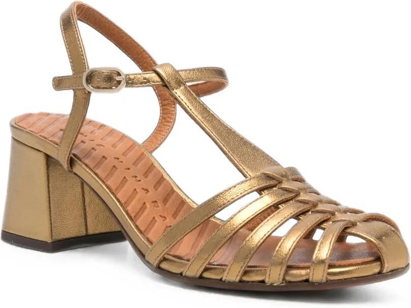Chie Mihara Mustel gekooide sandalen Goud - Foto 2