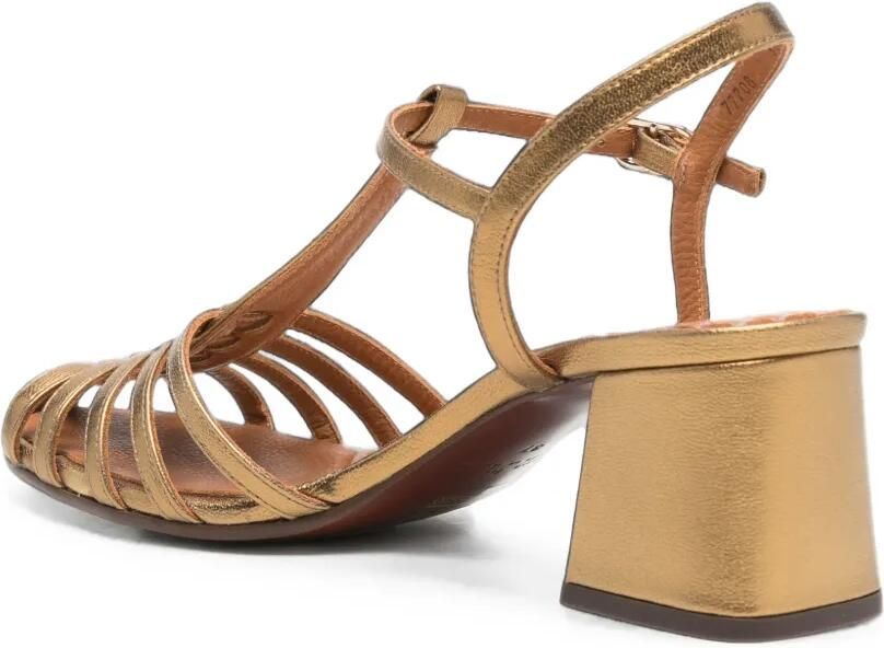 Chie Mihara Mustel gekooide sandalen Goud - Foto 3