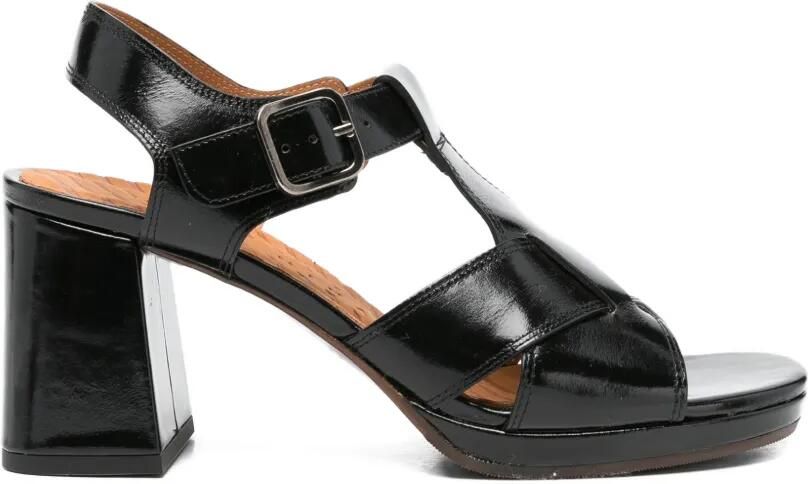 Chie Mihara Obana sandalen met T-bandje en gesp Zwart