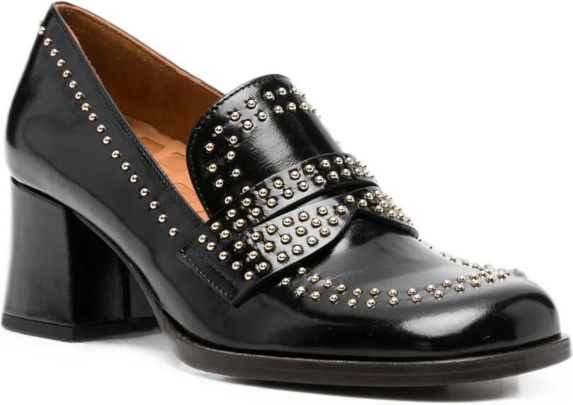 Chie Mihara Pumps verfraaid met studs en blokhak Zwart - Foto 3