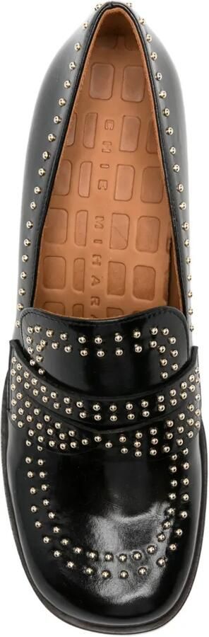 Chie Mihara Pumps verfraaid met studs en blokhak Zwart - Foto 4