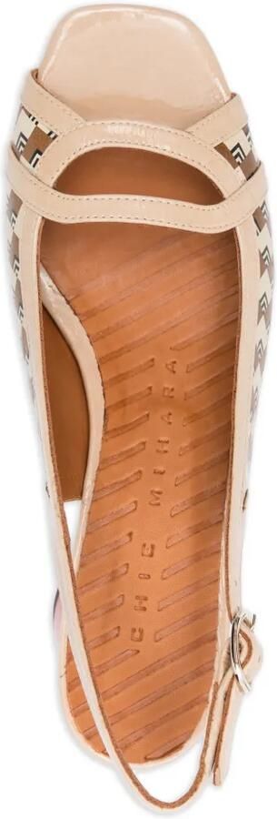 Chie Mihara Runcal leren sandalen met bandje Beige - Foto 4