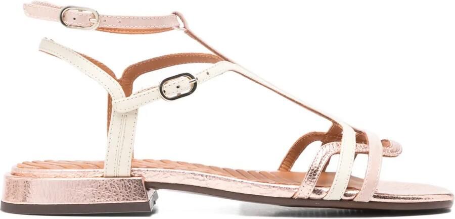Chie Mihara Sandalen met bandjes en gesp Roze