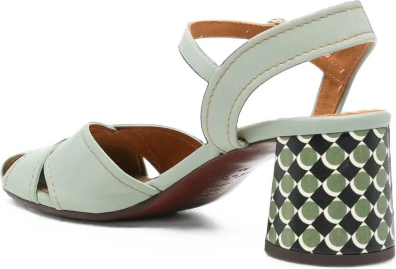 Chie Mihara Sandalen met geometrisch patroon en blokhak Groen - Foto 2