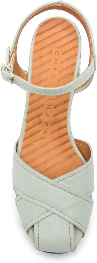 Chie Mihara Sandalen met geometrisch patroon en blokhak Groen - Foto 4