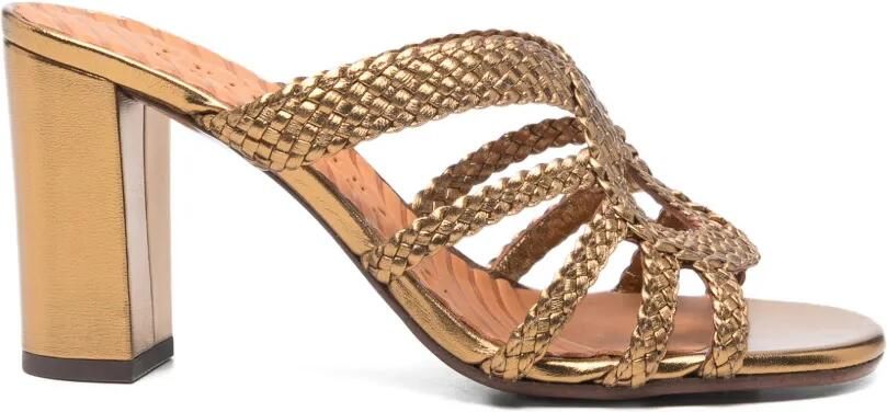 Chie Mihara Sandalen met geweven bandje Goud
