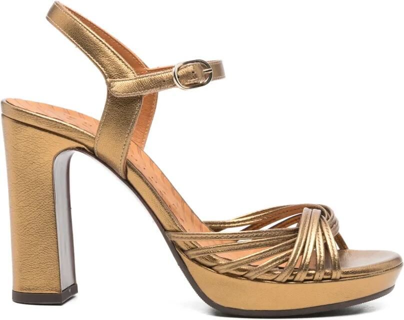 Chie Mihara Sandalen met plateauzool Goud