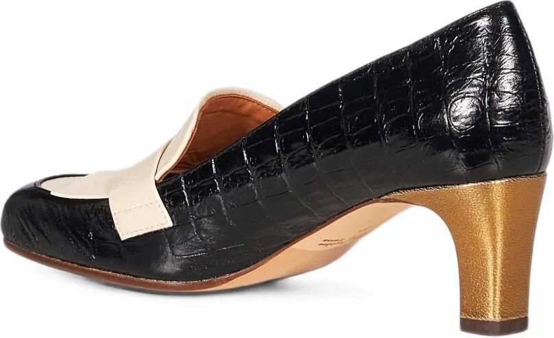 Chie Mihara Shimone pumps met krokodillen-reliëf en franje Zwart - Foto 3
