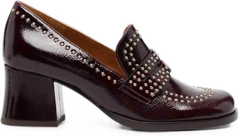 Chie Mihara Taleah leren loafers met studs Paars